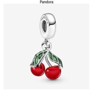 Pandora Asymmetrical Cherry Fruit Dangle Charm